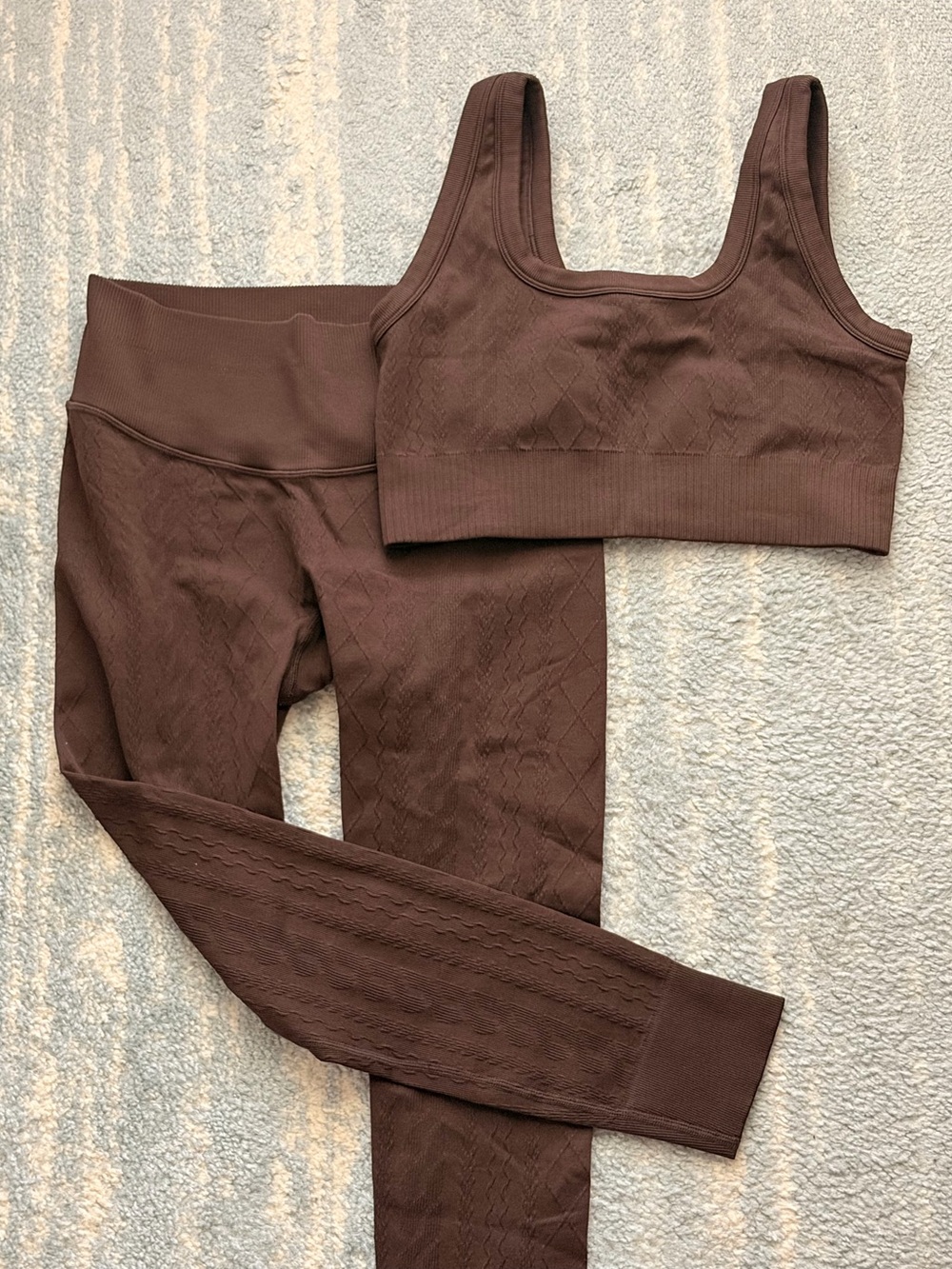 Textured Joy Lab Leggings and Bra Set